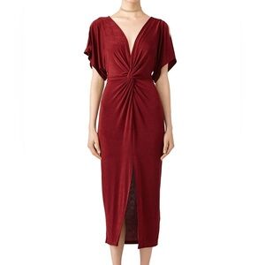 ASTR Kiera Dress - Wine - Size L